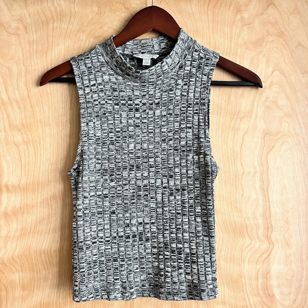 American Eagle ribbed mock neck Sleeveless Top